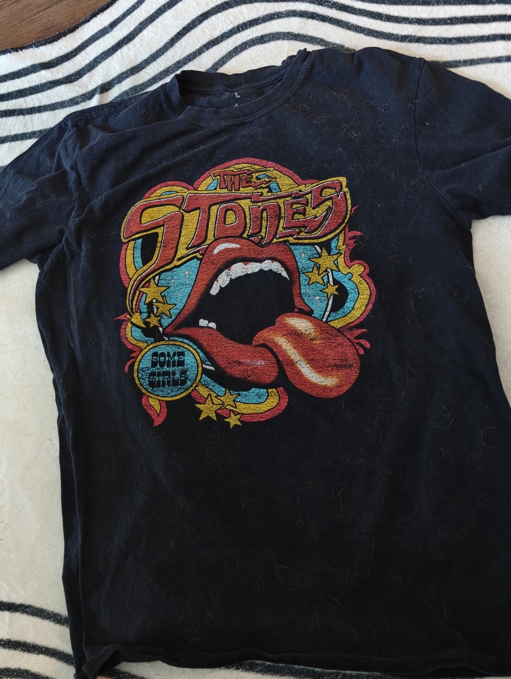 the Rolling Stones Black Script Logo Tee